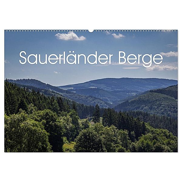 Sauerländer Berge (Wandkalender 2024 DIN A2 quer), CALVENDO Monatskalender, Simone Rein