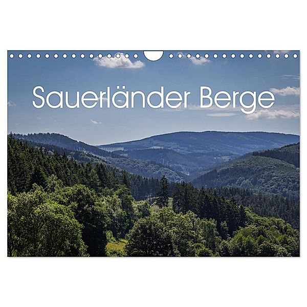 Sauerländer Berge (Wandkalender 2024 DIN A4 quer), CALVENDO Monatskalender, Simone Rein