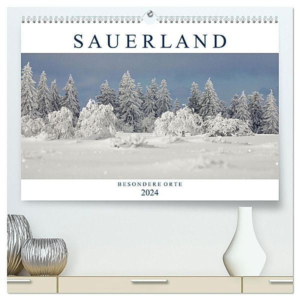 SAUERLAND - Besondere Orte (hochwertiger Premium Wandkalender 2024 DIN A2 quer), Kunstdruck in Hochglanz, Heidi Bücker