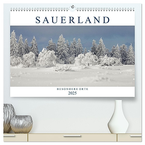 SAUERLAND - Besondere Orte (hochwertiger Premium Wandkalender 2025 DIN A2 quer), Kunstdruck in Hochglanz, Calvendo, Heidi Bücker