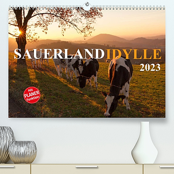 Sauerland-Idylle (Premium, hochwertiger DIN A2 Wandkalender 2023, Kunstdruck in Hochglanz), Heidi Bücker