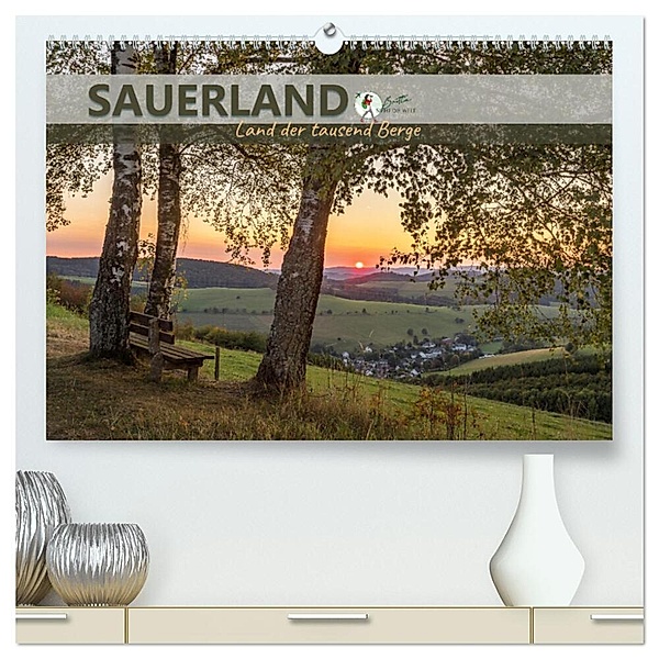 Sauerland - Land der tausend Berge (hochwertiger Premium Wandkalender 2024 DIN A2 quer), Kunstdruck in Hochglanz, Britta Lieder