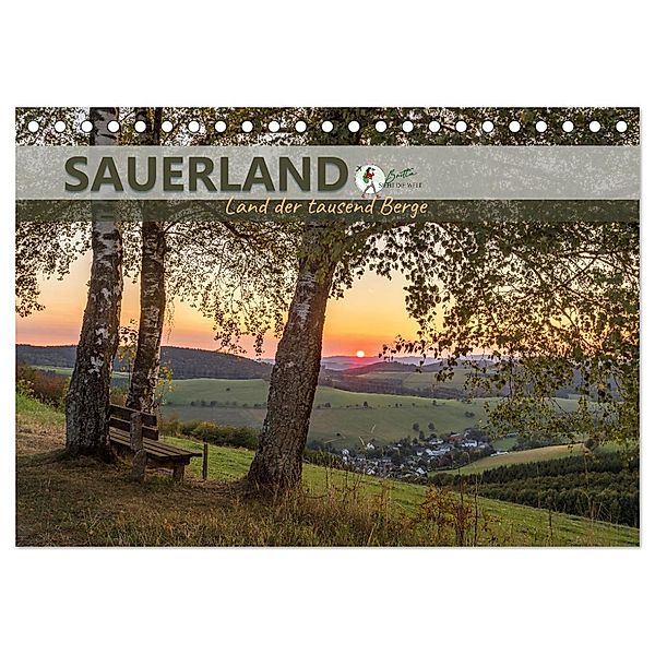 Sauerland - Land der tausend Berge (Tischkalender 2025 DIN A5 quer), CALVENDO Monatskalender, Calvendo, Britta Lieder