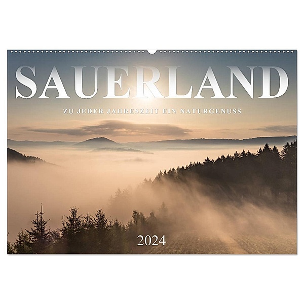 Sauerland, zu jeder Jahreszeit ein Naturgenuss (Wandkalender 2024 DIN A2 quer), CALVENDO Monatskalender, Heidi Bücker