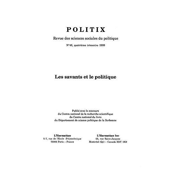 Savants et le politique / Hors-collection, Collectif
