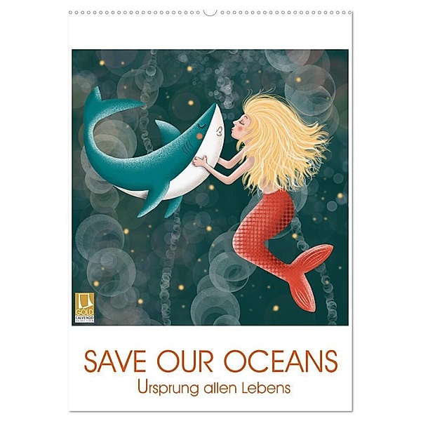 SAVE OUR OCEANS - Ursprung allen Lebens (Wandkalender 2024 DIN A2 hoch), CALVENDO Monatskalender, Danja Krampikowski