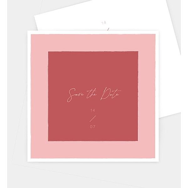 Save-The-Date Karte Framed love, Postkarte quadratisch (145 x 145mm)