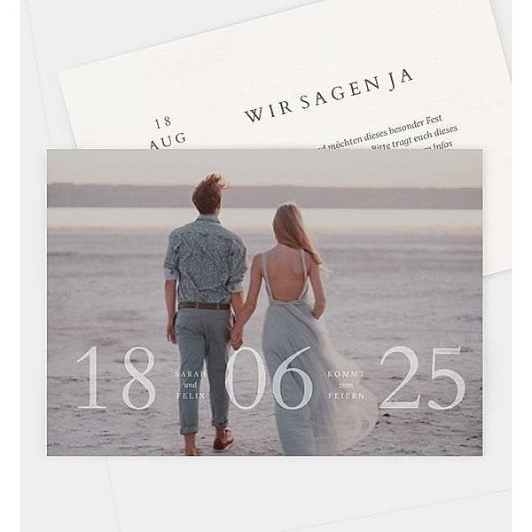 Save-The-Date Karte Our Day, Postkarte quer (170 x 120mm)