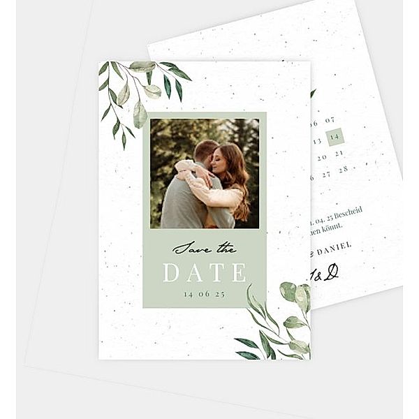 Save-The-Date Karte Pure Nature, Postkarte hoch (105 x 148mm)