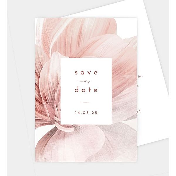 Save-The-Date Karte Spring Polaroid, Postkarte hoch (120 x 170mm)