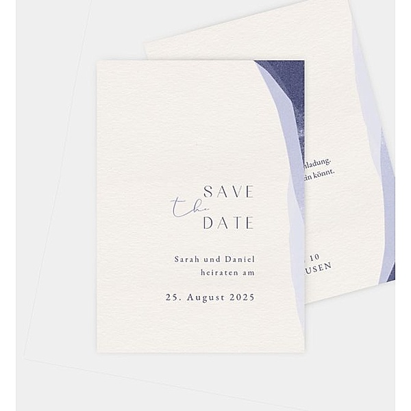 Save-The-Date Karte Vorhang Auf, Postkarte hoch (105 x 148mm)