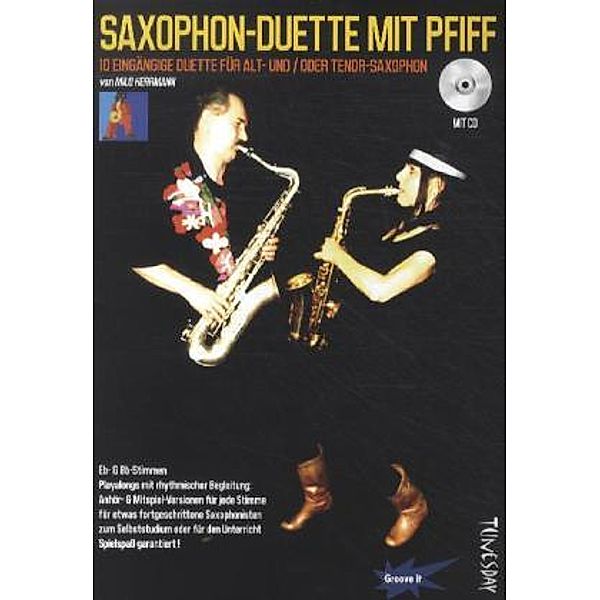 Saxophon-Duette mit Pfiff, für Alt- und/oder Tenor-Saxophon, Milo Herrmann