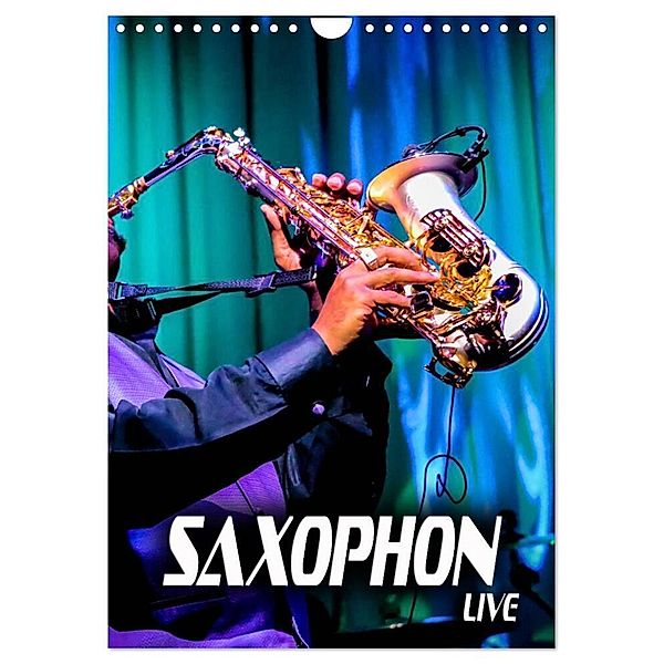 Saxophon live (Wandkalender 2024 DIN A4 hoch), CALVENDO Monatskalender, Renate Bleicher