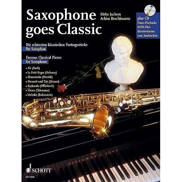 Saxophone goes Classic, Saxophon und Klavier ad lib., m. Audio-CD