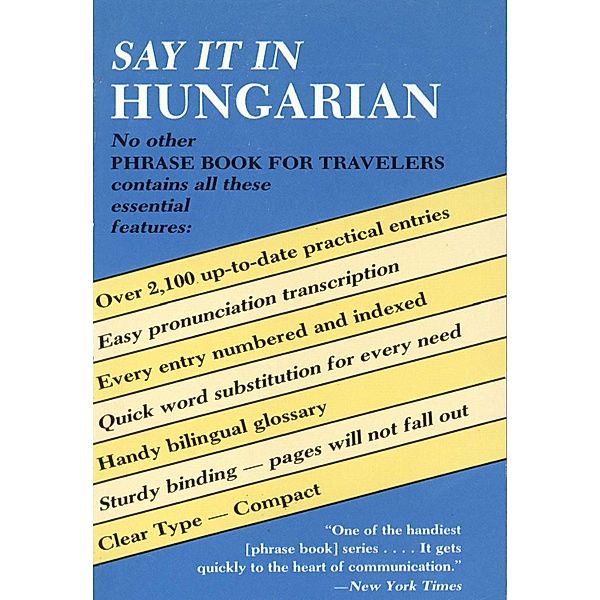 Say It in Hungarian / Dover Language Guides Say It Series, Dover