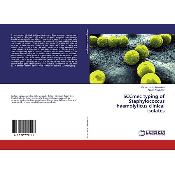 SCCmec typing of Staphylococcus haemolyticus clinical isolates, Farhan Haziq Azharollah, Aziyah Abdul Aziz