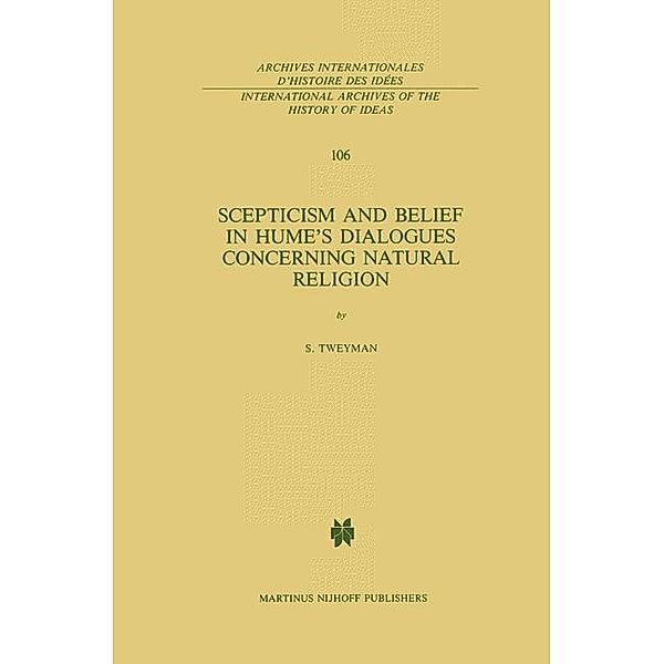 Scepticism and Belief in Hume's Dialogues Concerning Natural Religion, S. Tweyman