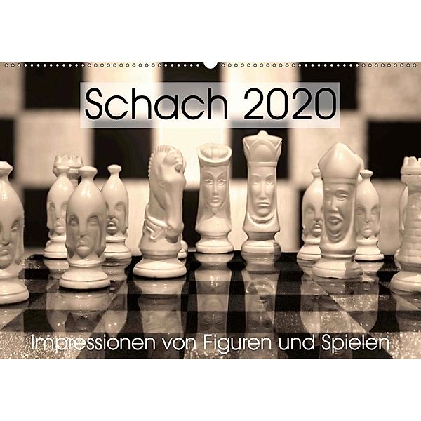 Schach 2020. Impressionen von Figuren und Spielen (Wandkalender 2020 DIN A2 quer), Steffani Lehmann