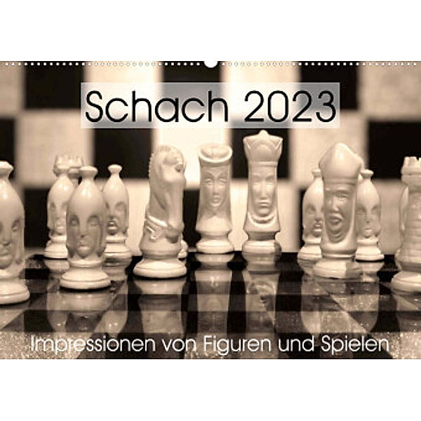 Schach 2023. Impressionen von Figuren und Spielen (Wandkalender 2023 DIN A2 quer), Steffani Lehmann