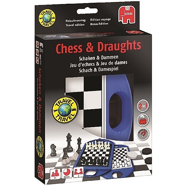 Jumbo Spiele Schach/Dame, Travel (Spiel)