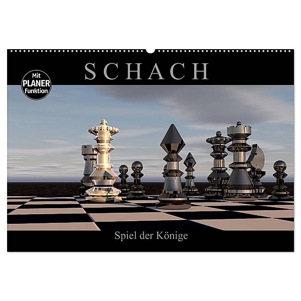 SCHACH - Spiel der Könige (Wandkalender 2024 DIN A2 quer), CALVENDO Monatskalender, Renate Bleicher