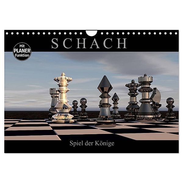 SCHACH - Spiel der Könige (Wandkalender 2024 DIN A4 quer), CALVENDO Monatskalender, Renate Bleicher