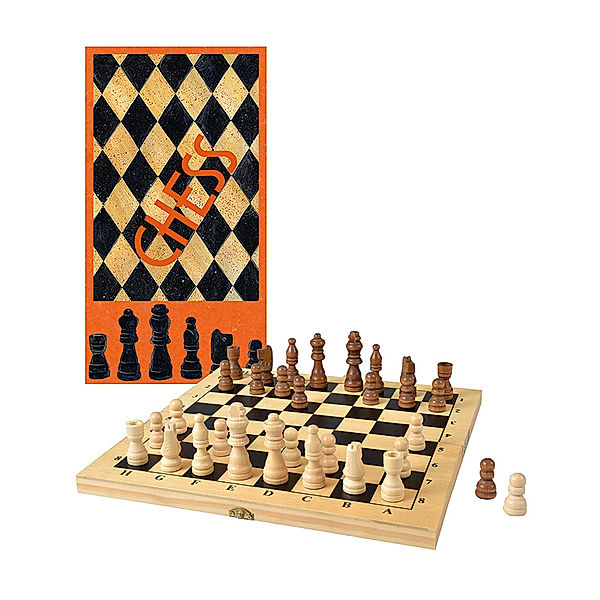 Egmont Toys Schachspiel VINTAGE 33-teilig aus Holz