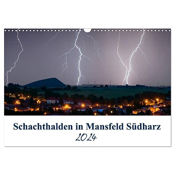 Schachtanlagen in Mansfeld Südharz (Wandkalender 2024 DIN A3 quer), CALVENDO Monatskalender, Steffen Gierok