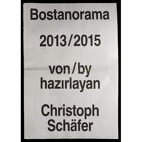 Schäfer, C: Bostanorama, Christoph Schäfer