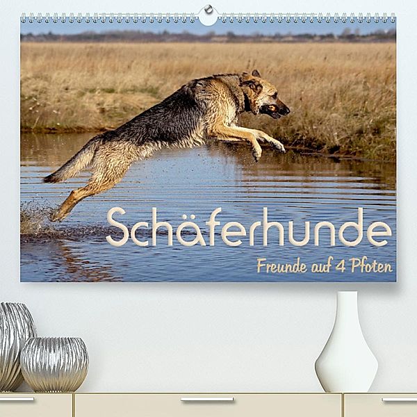 Schäferhunde - Freunde auf 4 Pfoten (Premium, hochwertiger DIN A2 Wandkalender 2023, Kunstdruck in Hochglanz), Natascha Ebsen