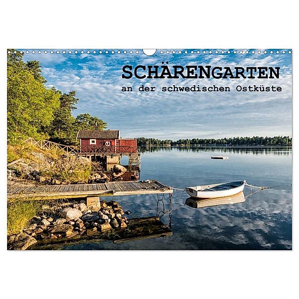 Schärengarten an der schwedischen Ostküste (Wandkalender 2024 DIN A3 quer), CALVENDO Monatskalender, Rico Ködder