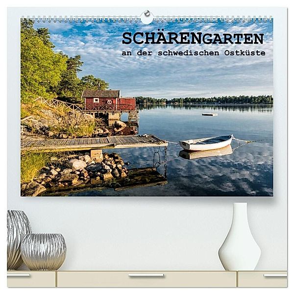 Schärengarten an der schwedischen Ostküste (hochwertiger Premium Wandkalender 2024 DIN A2 quer), Kunstdruck in Hochglanz, Rico Ködder