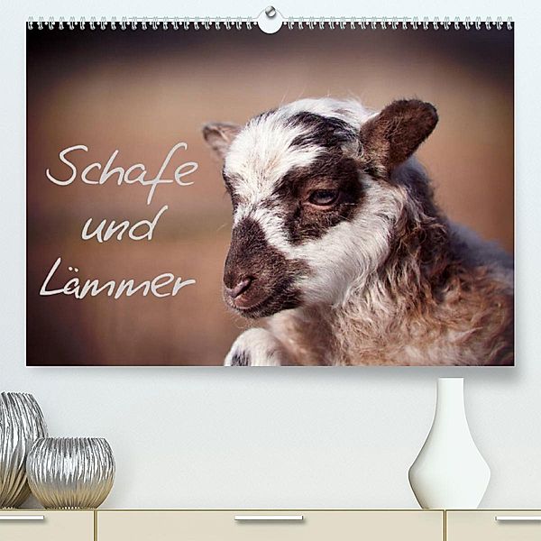 Schafe und Lämmer (Premium, hochwertiger DIN A2 Wandkalender 2023, Kunstdruck in Hochglanz), Hermann Greiling