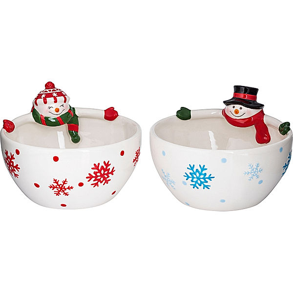 Schalen „Schneemänner Freezy & Frosty“ 2er-Set