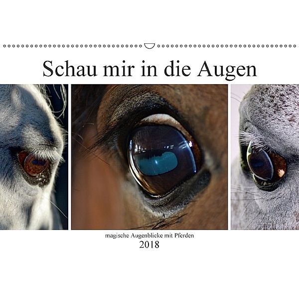 Schau mir in die Augen - magische Augenblicke mit Pferden (Wandkalender 2018 DIN A2 quer), Fotokullt