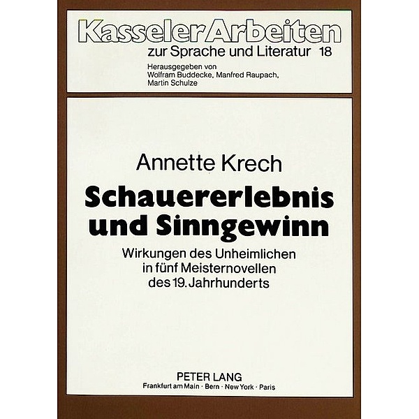 Schauererlebnis und Sinngewinn, Annette Krech