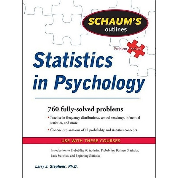 Schaum's Outline of Statistics in Psychology, Larry J. Stephens
