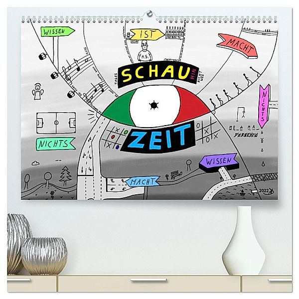 SchauZeit (hochwertiger Premium Wandkalender 2024 DIN A2 quer), Kunstdruck in Hochglanz, A.d.
