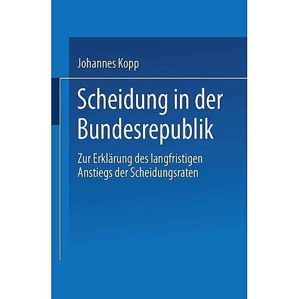 Scheidung in der Bundesrepublik, Johannes Kopp