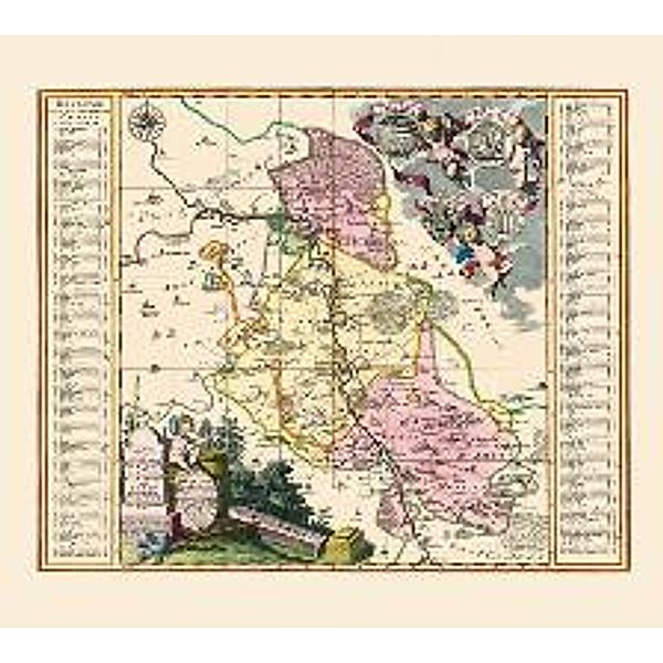Schenk, P: Historische Karte: Stifts Amt Wurzen, Peter (der Jüngere) Schenk