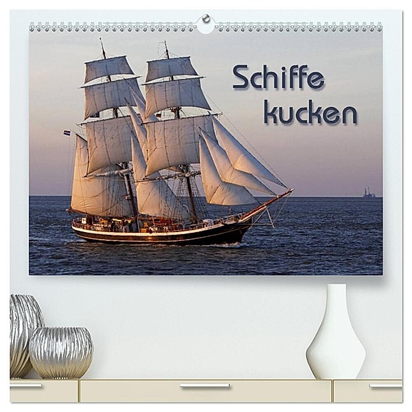 Schiffe kucken (hochwertiger Premium Wandkalender 2024 DIN A2 quer), Kunstdruck in Hochglanz, Martina Berg
