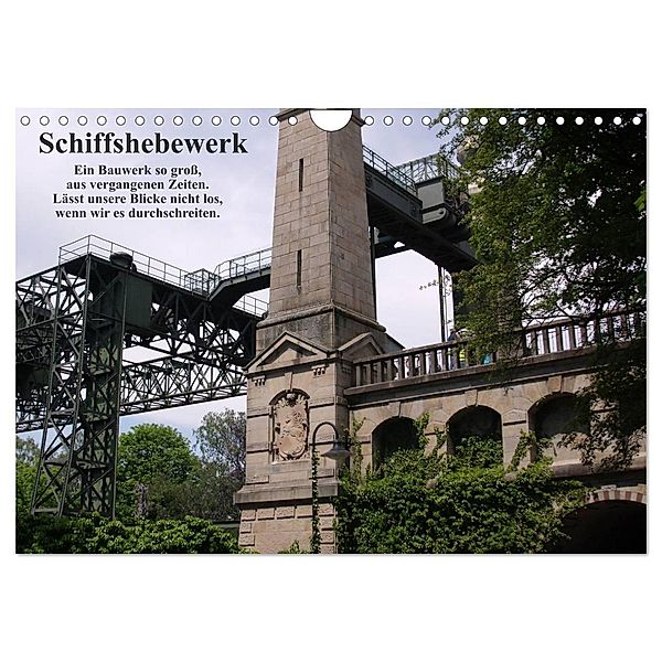 Schiffshebewerk (Wandkalender 2024 DIN A4 quer), CALVENDO Monatskalender, Uwe Bernds