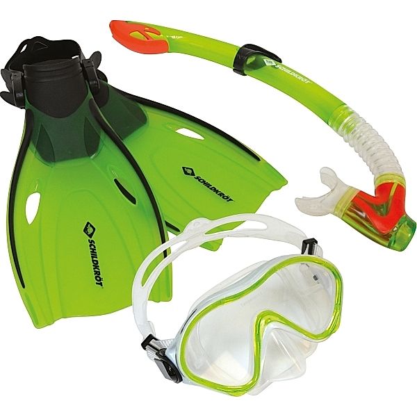 Schildkroet Schildkröt Funsports - Schnorchel Set BERMUDA Junior S/M (3-teilig, im Meshbag