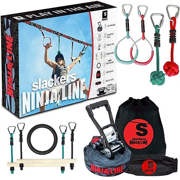 Schildkroet Schildkröt Funsports - SLACKERS NINJA Line -Starter Set 2021 mit 7-teiligem Zu