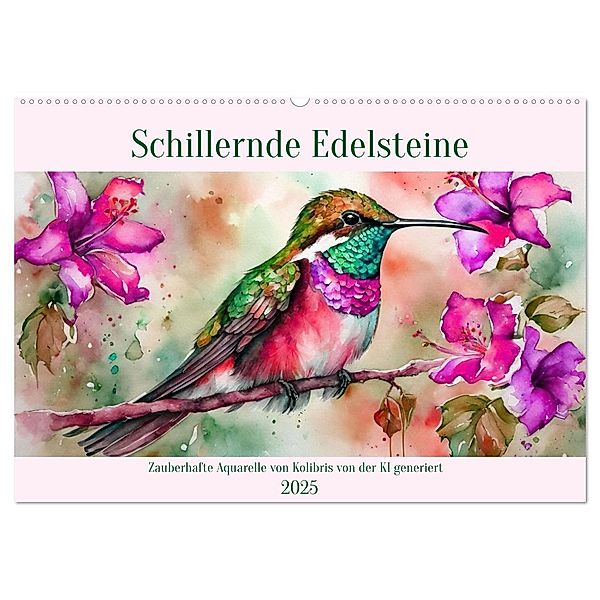 Schillernde Edelsteine (Wandkalender 2025 DIN A2 quer), CALVENDO Monatskalender, Calvendo, Claudia Kleemann