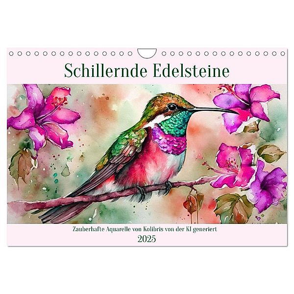 Schillernde Edelsteine (Wandkalender 2025 DIN A4 quer), CALVENDO Monatskalender, Calvendo, Claudia Kleemann