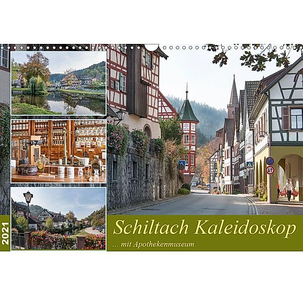 Schiltach Kaleidoskop mit Apothekenmuseum (Wandkalender 2021 DIN A3 quer), Bodo Schmidt / www.bodo-schmidt-photography.com