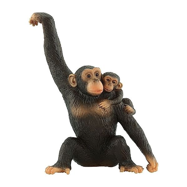 Bullyworld Schimpansin mit Baby, Spielfigur