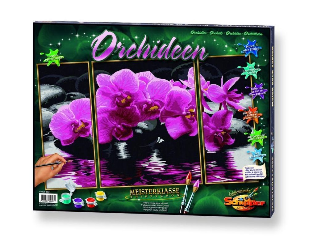Schipper - Malen nach Zahlen Meisterklasse Tryptichon Orchideen, Mal-Set |  Weltbild.de