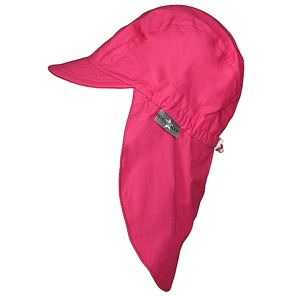 Sterntaler Schirmmütze BASIC mit Nackenschutz in magenta